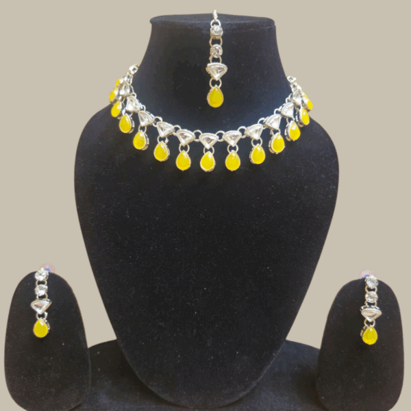 Yellow and Silver Necklace