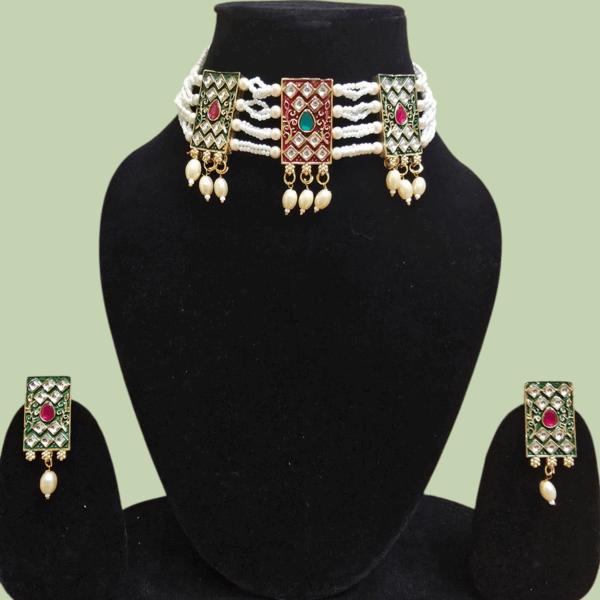 Moti Choker Set