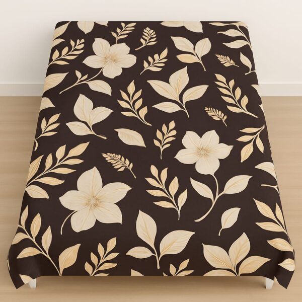 Single Cotton Bedsheet Dark Brown